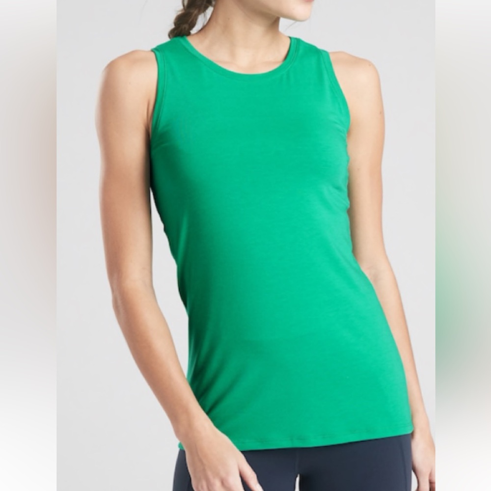 Athleta Essence Vital Tank, Med, green, like new